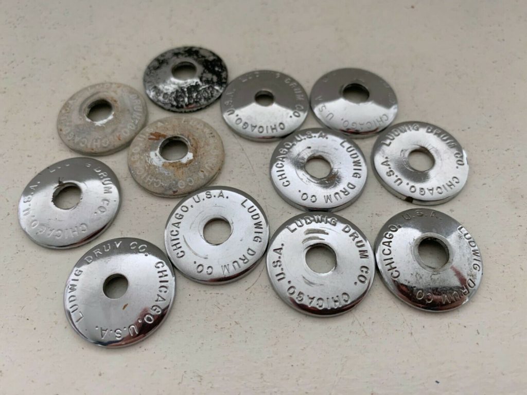 Ludwig mounting cup washers, 1960s-80s